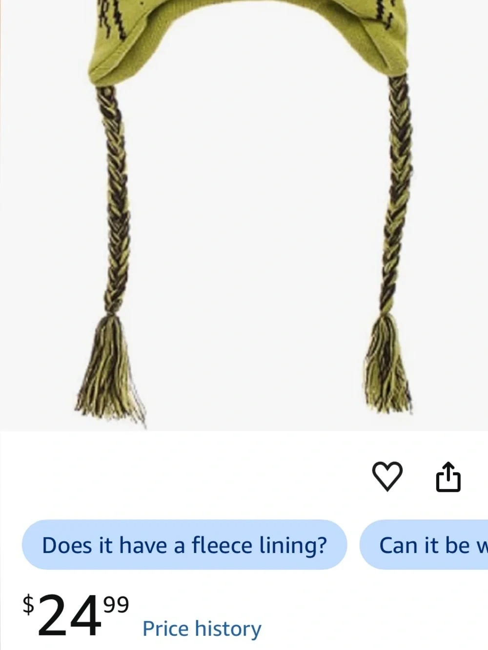 Dr. Seuss Grinch Green Knit Pom-Pom Earflap Hat